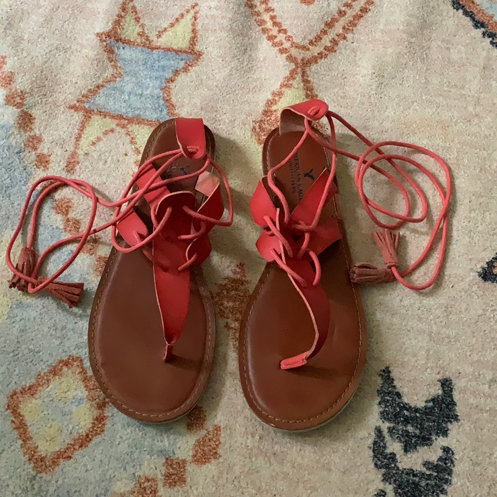 American eagle ankle tie gladiators